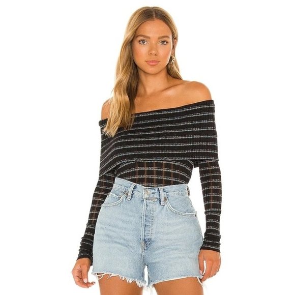 Free People Tops - FREE PEOPLE Snowbunny Girlfriend Rib Top - Black NWT Medium